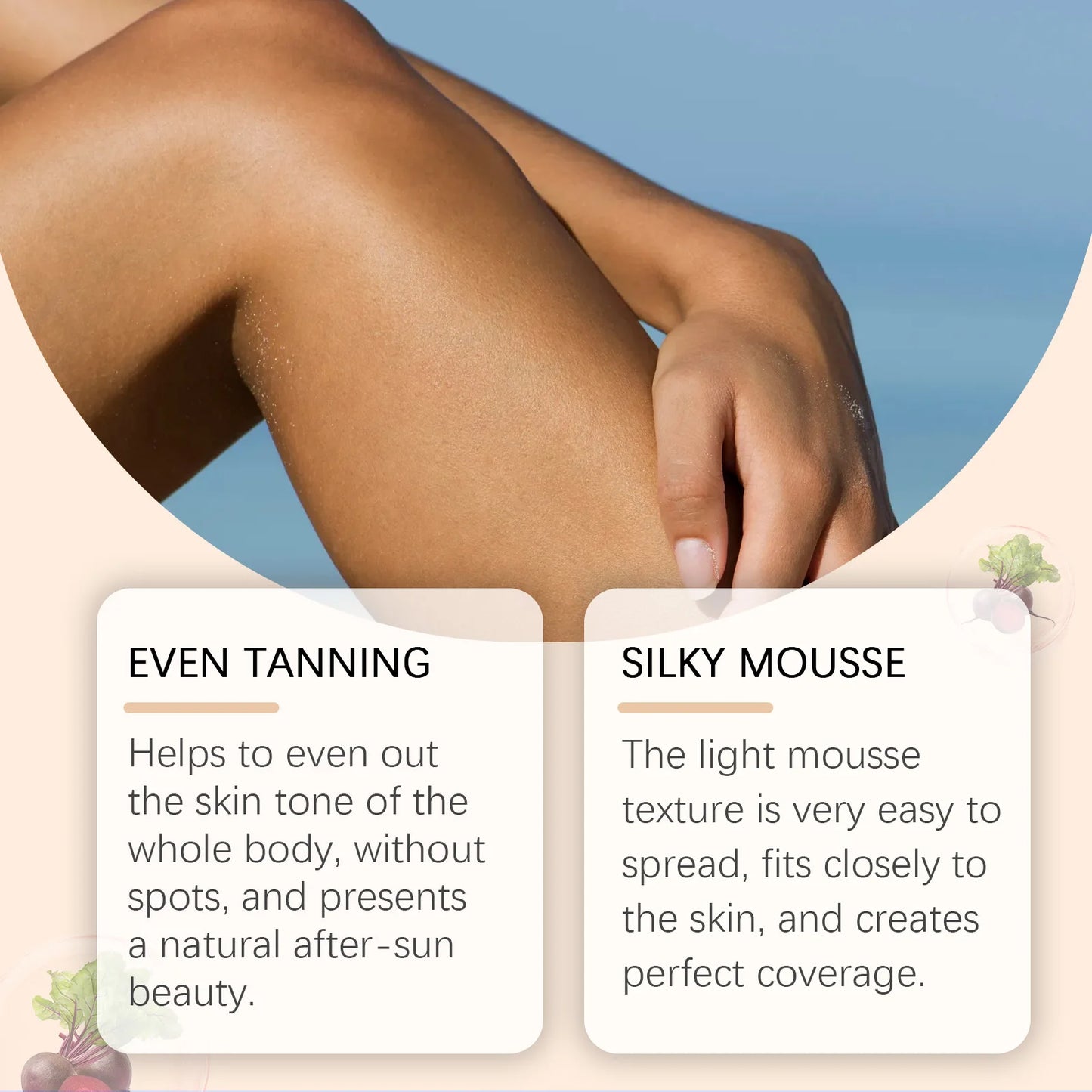 Body Self Tanning Mousse Tan Bronze