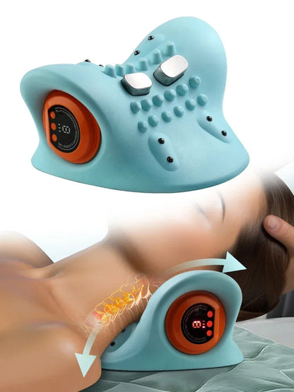 Electric Cervical Neck Stretcher Massage Pillow