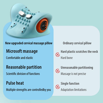 Electric Cervical Neck Stretcher Massage Pillow