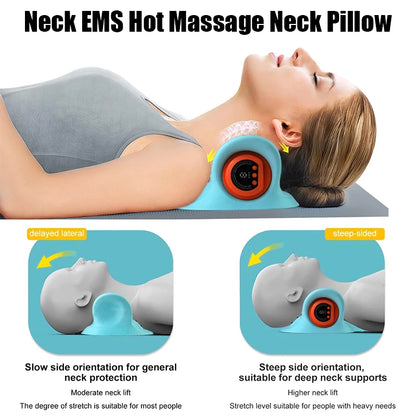 Electric Cervical Neck Stretcher Massage Pillow