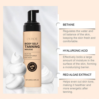 Body Self Tanning Mousse Tan Bronze