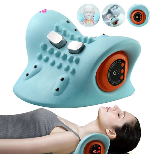 Electric Cervical Neck Stretcher Massage Pillow