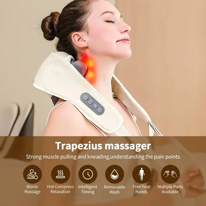 Press Kneading Neck Massage Shawl