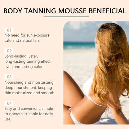 Body Self Tanning Mousse Tan Bronze